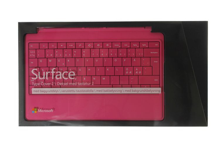 Genuine Microsoft Surface Type Cover 2 Keyboard DA,SV LayoutPink eBay