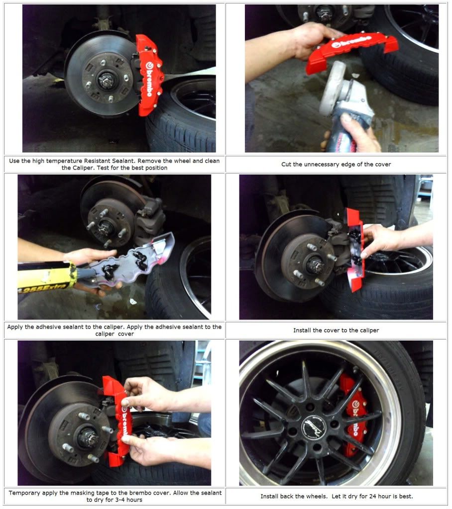 JDM BREMBO LOOK DISK BRAKE CALIPERS COVER 4PCS F/R YELLOW PORSCHE 911