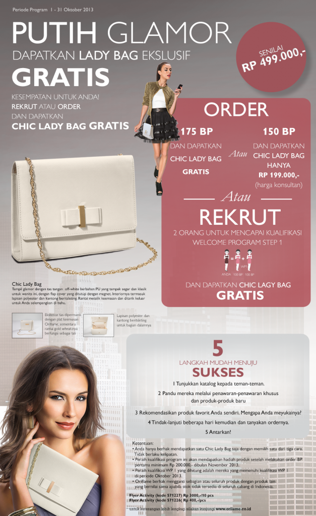 Promo Tas Cantik Oriflame di Bulan Oktober 2013
