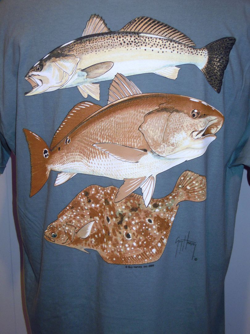 guy harvey flounder shirt