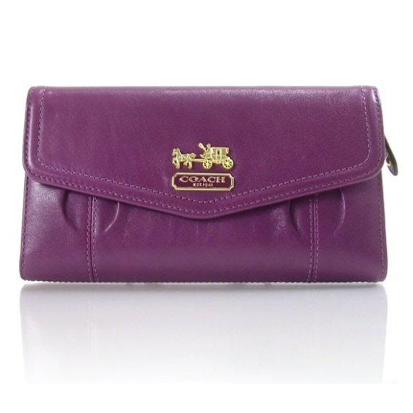 turnlock leather checkbook wallet. Madison Leather Checkbook