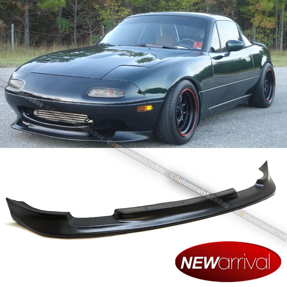 For: 90-97 Miata Mx-5 Gv Style Pu Front Bumper Chin Lip Body Kit Ground 