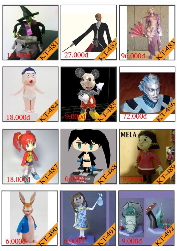 Bán mô hình giấy 3D chưa thành phẩm với 3,000 mẫu. - 40