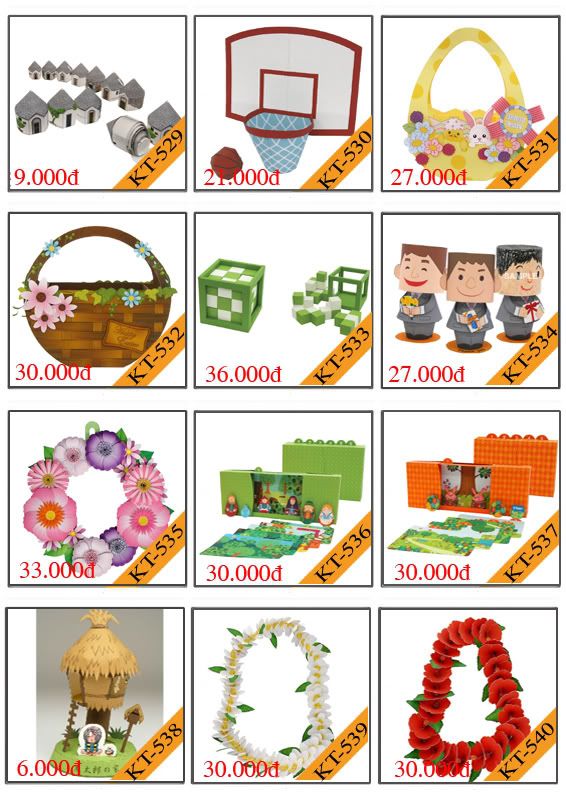 Bán mô hình giấy 3D chưa thành phẩm với 3,000 mẫu. - 44