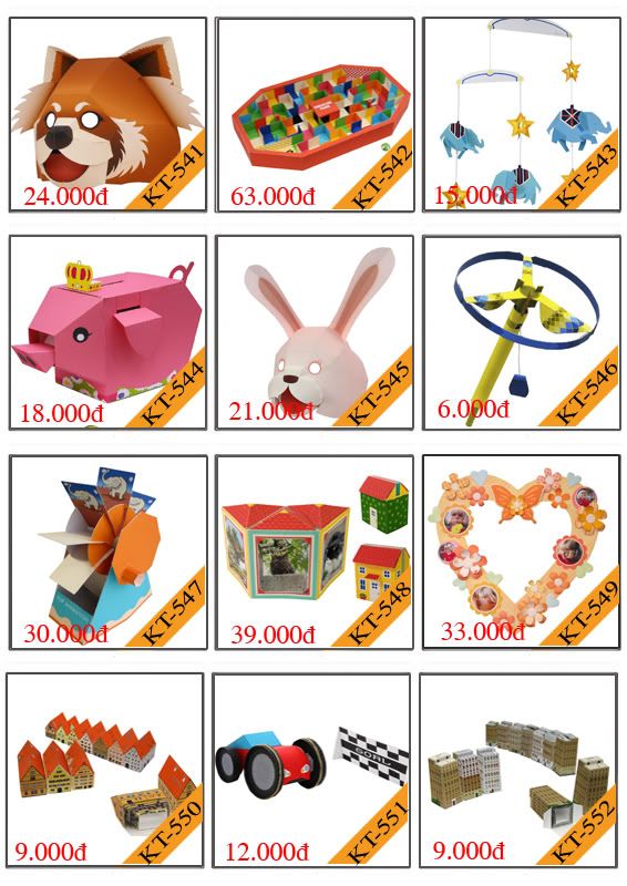 Bán mô hình giấy 3D chưa thành phẩm với 3,000 mẫu. - 45