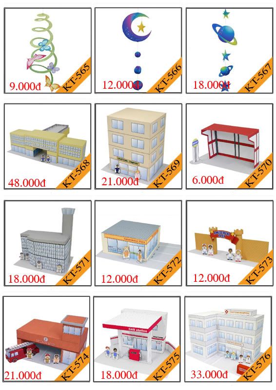 Bán mô hình giấy 3D chưa thành phẩm với 3,000 mẫu. - 46