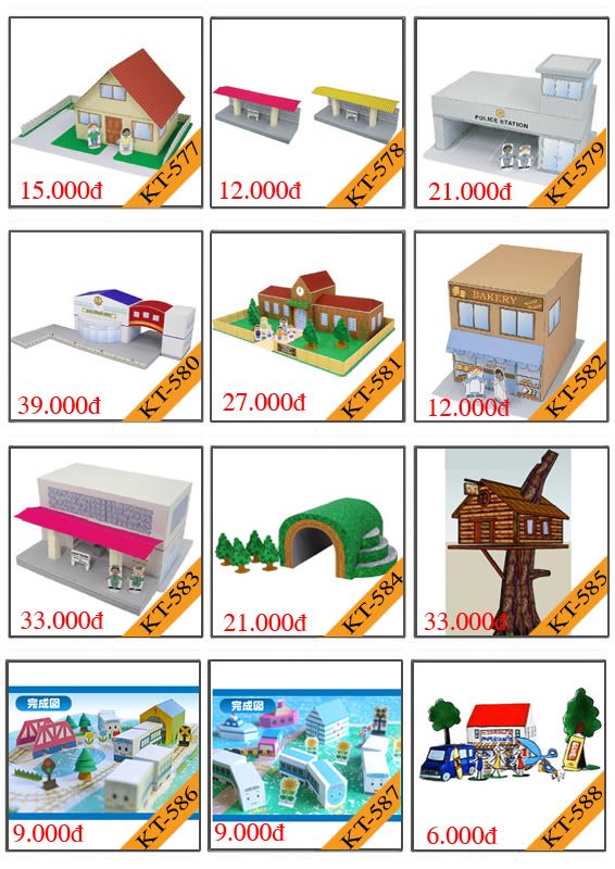 Bán mô hình giấy 3D chưa thành phẩm với 3,000 mẫu. - 47