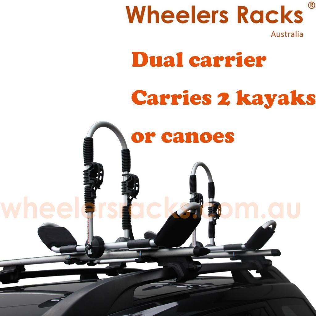 TWO Watercraft Folding J Style Kayak Canoe Fold Down Arm Paddle Holder