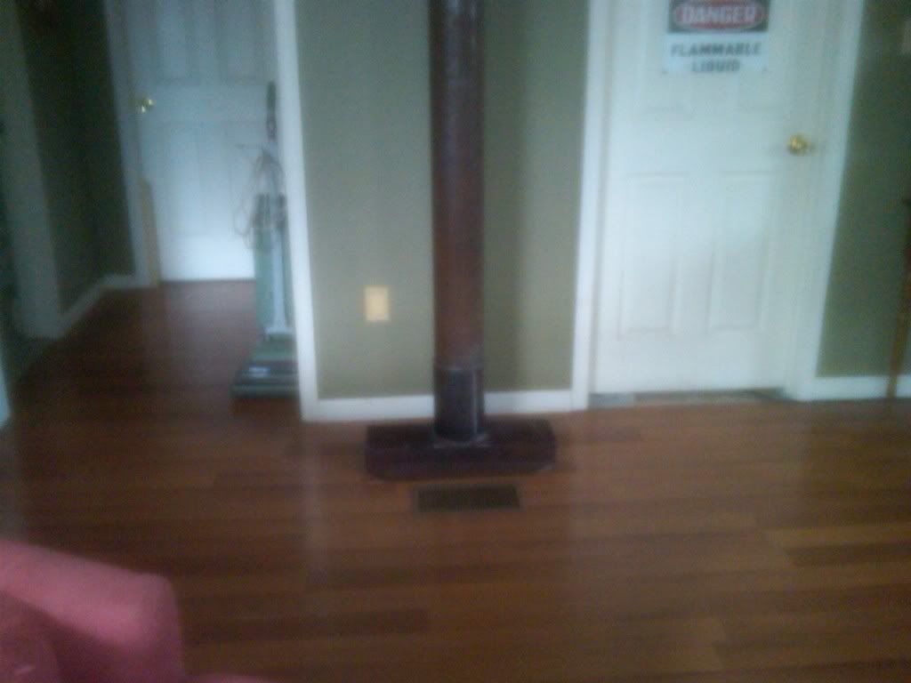 Coal Stove / External Chimney.