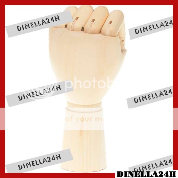 Wooden 15 Joint Moveable Manikin Children Hand Model (8)  