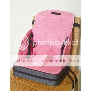 casemere baby on the go booster seat travel high chair in pink_2402 