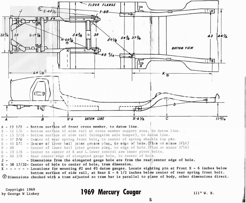 69 cougar frame diagram | Mercury Cougar Owners