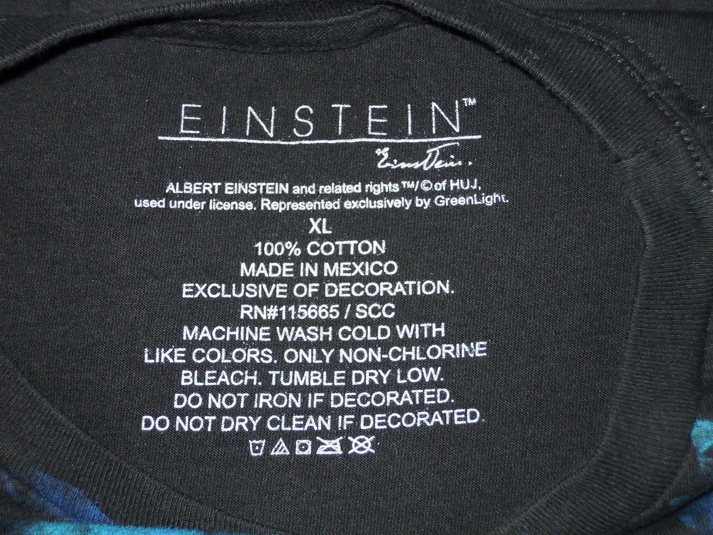Albert Einstein Rainbow Cigar Smoke Casual Cotton T Shirt Black XL