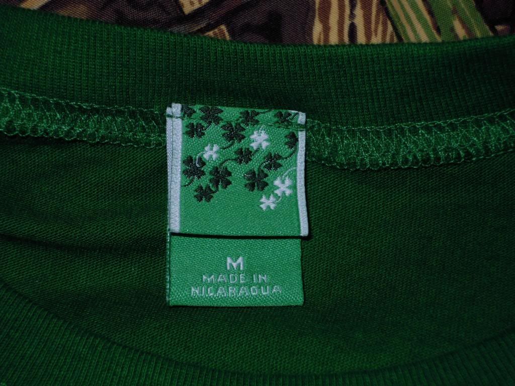 St Patricks Day Irish Ireland Long Sleeve Green T Shirt Shamrocks Jr M