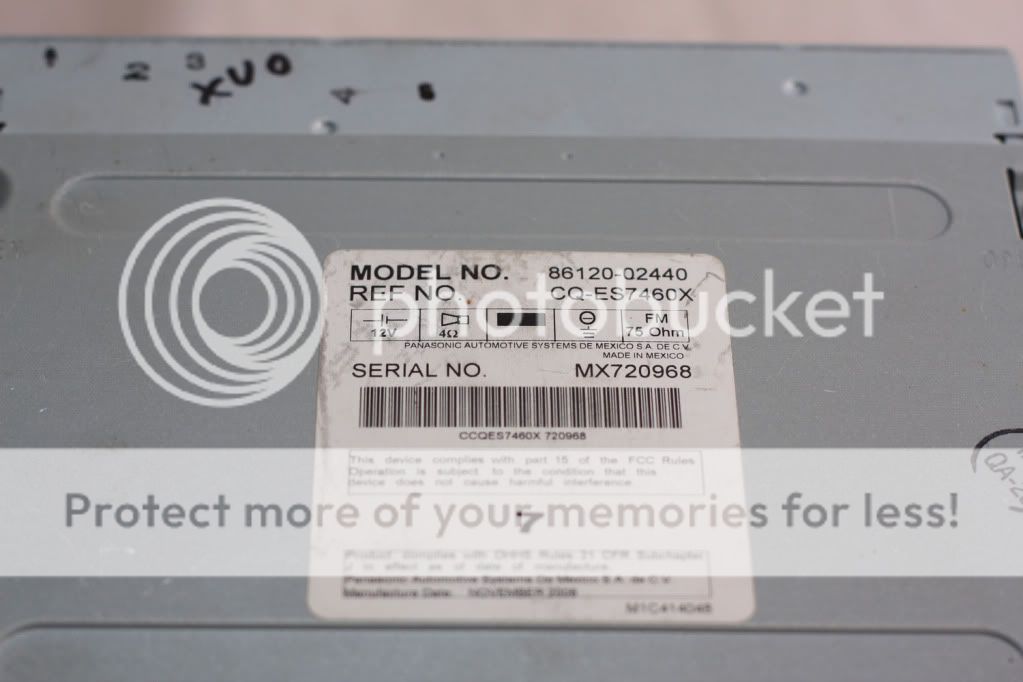 Toyota 86120 02440 Factory OEM 6 Disc CD Stereo A15184  