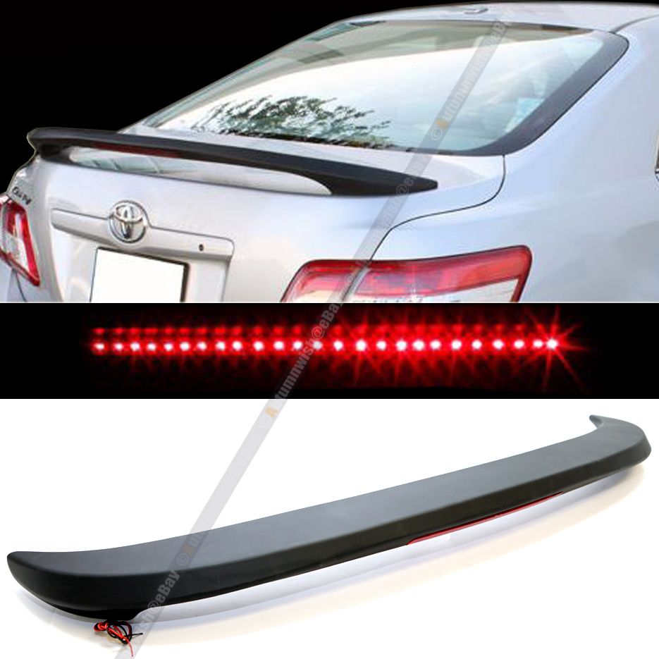 FOR 2012-14 TOYOTA CAMRY ABS UNPAINTED BLACK JDM OEM REAR TRUNK WING SPOILER USA