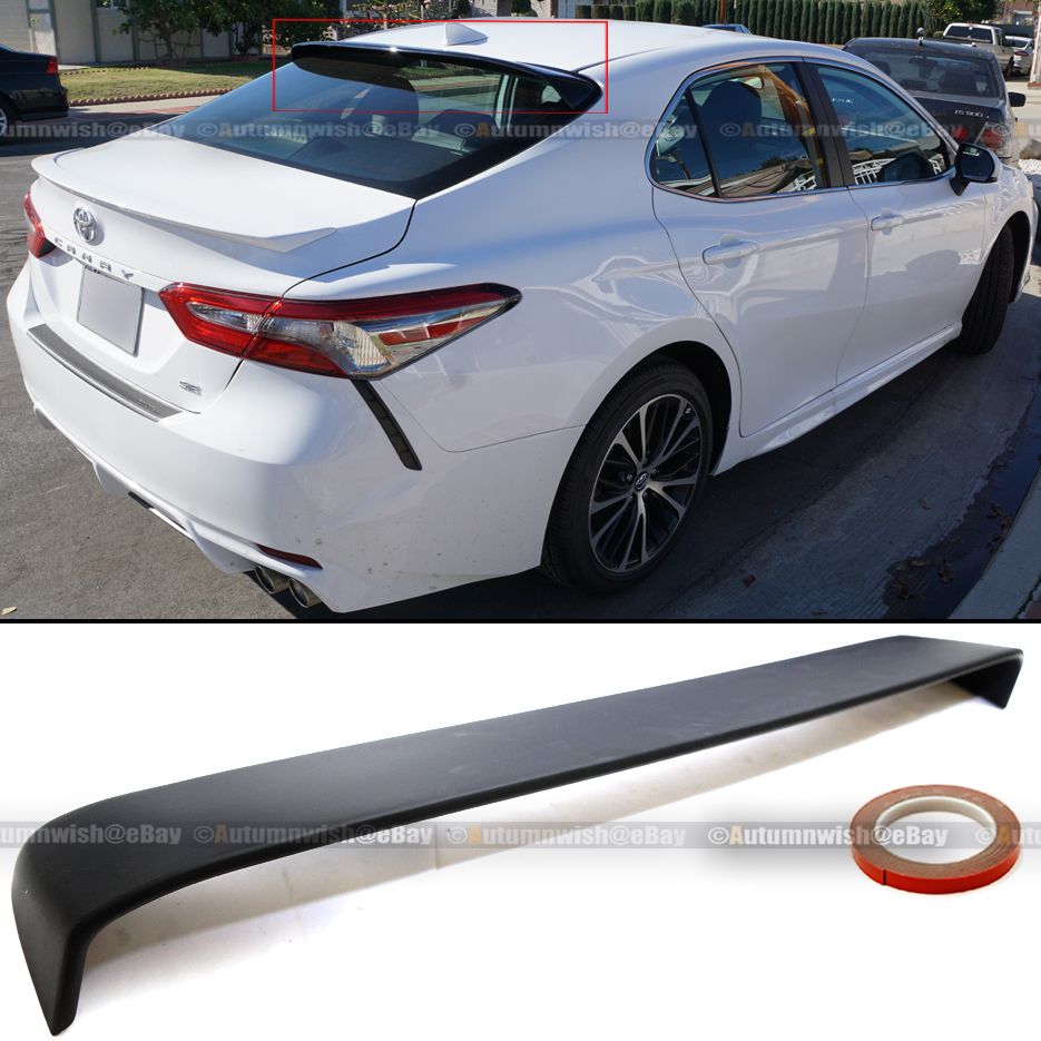 For 18 19 20 Toyota Camry Unpainted JDM Sport Rear Window Roof Wing ...