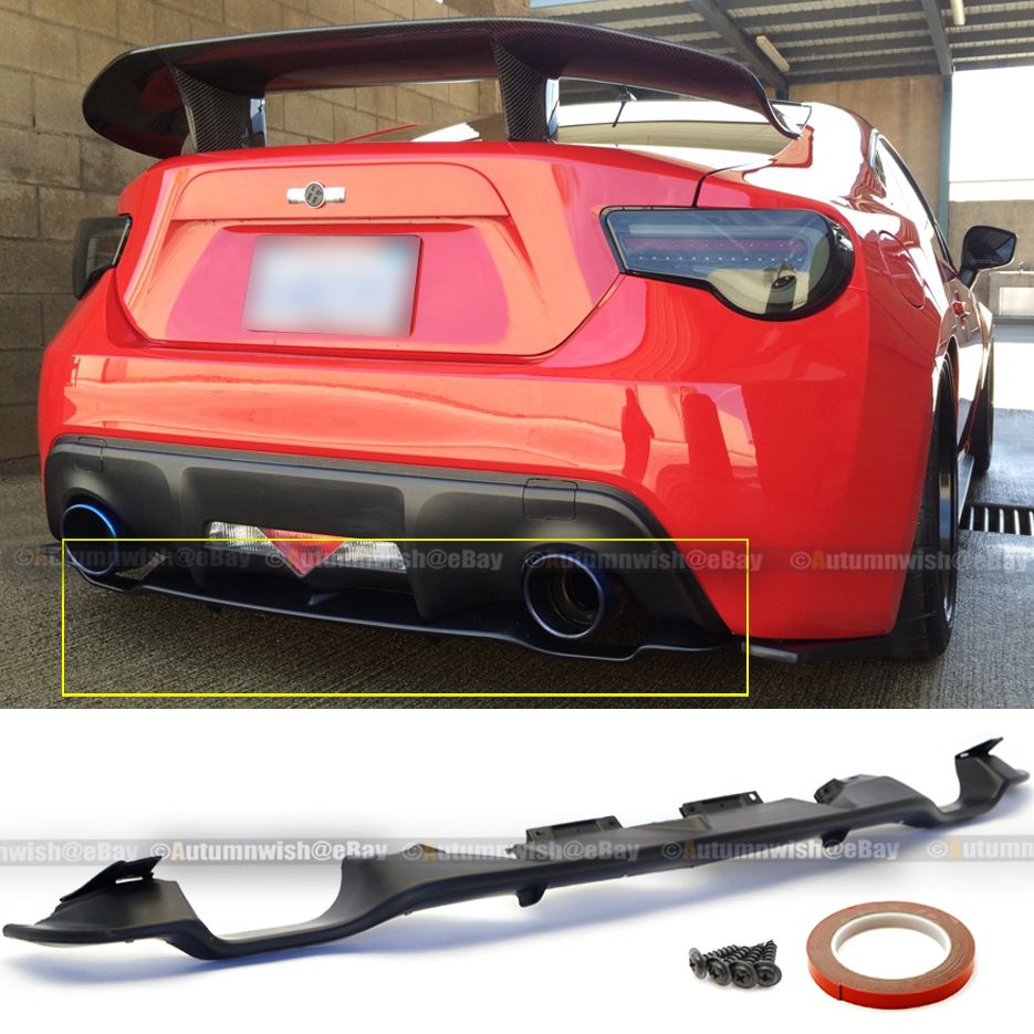 2014 2015 CS Style Black PU Front Bumper Lip Spoiler Bodykit Splitter Diffuser Air Dam Chin Diffuser by IKON MOTORSPORTS Front Bumper Lip Spoiler Compatible With 2013-2016 Subaru BRZ