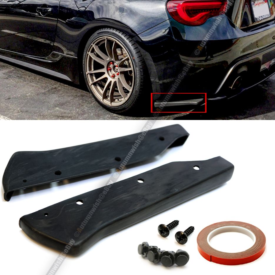 Aero Style Rear Bumper Aprons Fits 12-19 BRZ Urethane