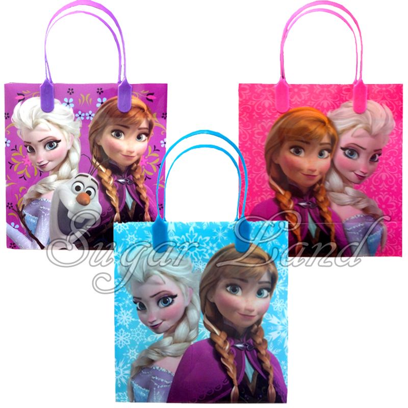 24 Disney Frozen Favor Bags Party Goodie Tote Candy Gift Treats Anna ...